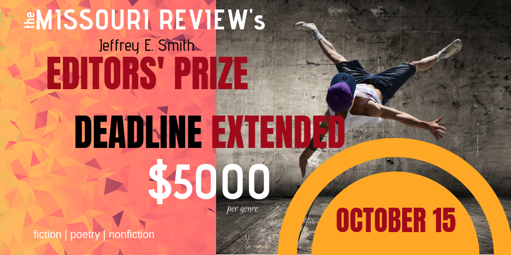 Submit to the Jeffrey E. Smith Editors’ Prize before October 15!