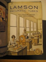 Image of pneumatic tubes brochure by Molly Steenson